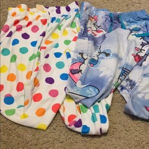2 pair of girls XL pj pants